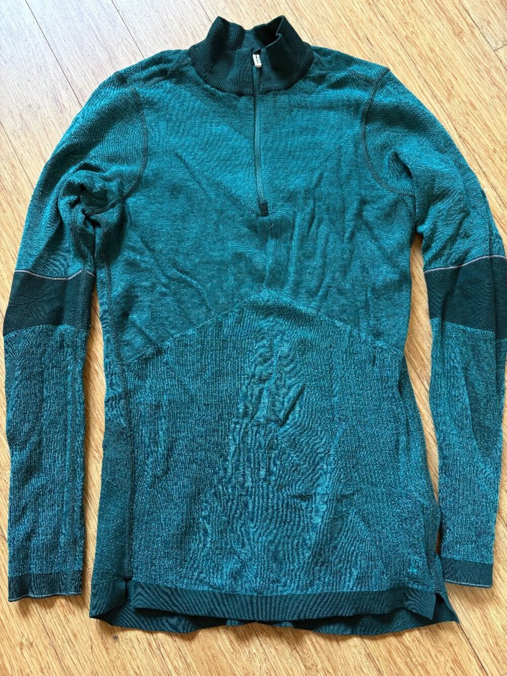 Smartwool W's Intraknit Merino 250 Thermal Pattern 1/4 Zip Size M Peacock Green